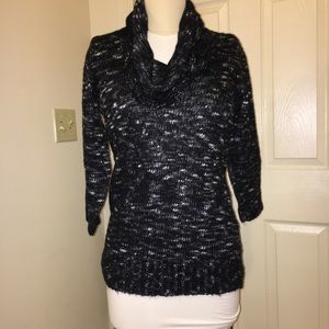 Black size Medium cowl neck sweater.
